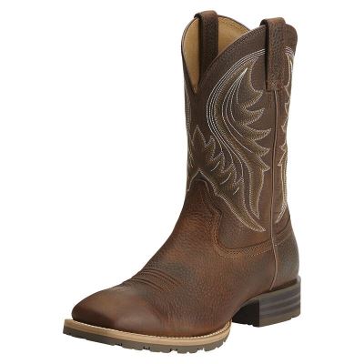 Ariat Western: Hybrid Rancher Botas Western Hombre - Marrones Oscuro (JKPUZ0829)